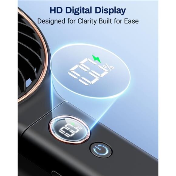 Handheld Mini Fan Portable Rechargeable Foldable Travel Fan USB Personal Cooling - Picture 4 of 7